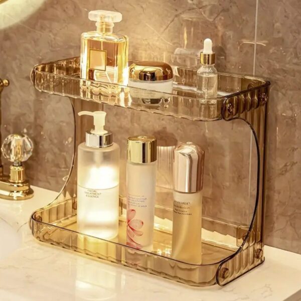 Acrylic double layer Vanity/Cosmetic Organizer