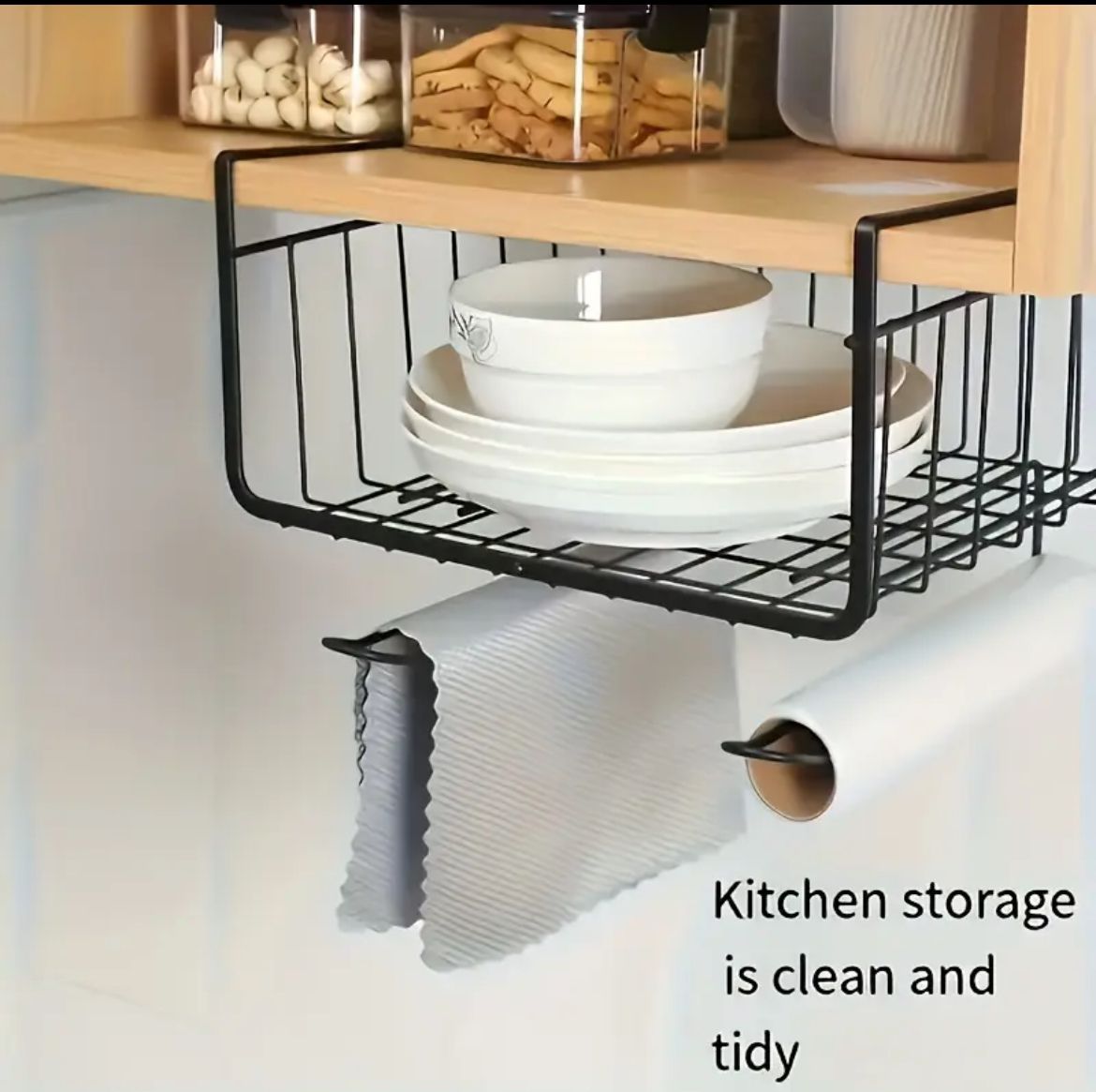 3 in 1 Under Cabinet Closet Kitchen Cupboard 3-in-1 Under Cabinet Closet & Kitchen Rack - Image 1