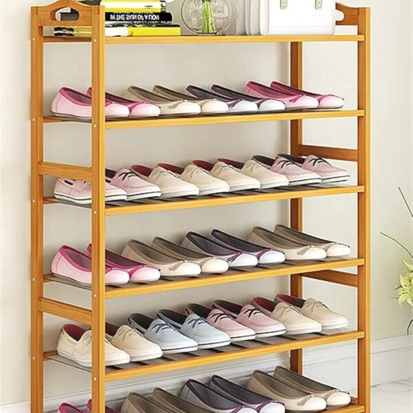 6 Layer Bamboo shoe rack