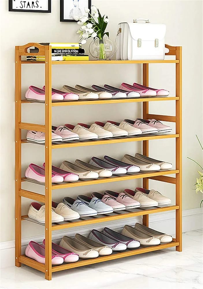 37ccab4b-7f6c-4af3-a01b-6b022e4cbedc 6 Layer Bamboo shoe rack - Image 1