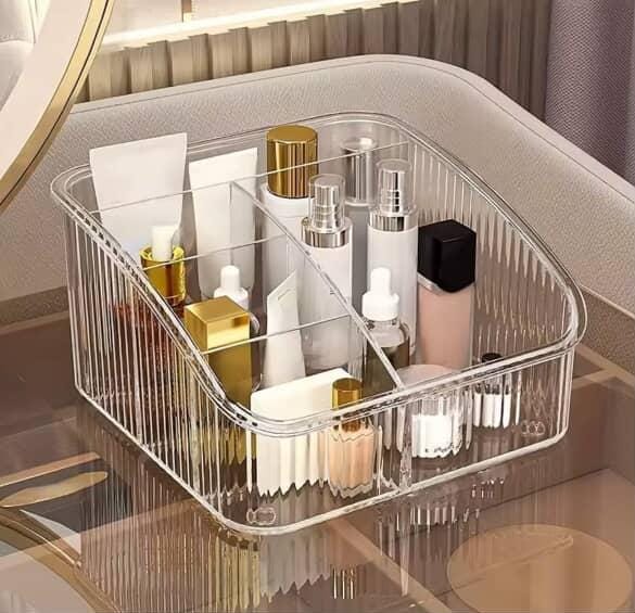 5grid1 5-Grid Acrylic Remote & Cosmetic Organizer - Image 3
