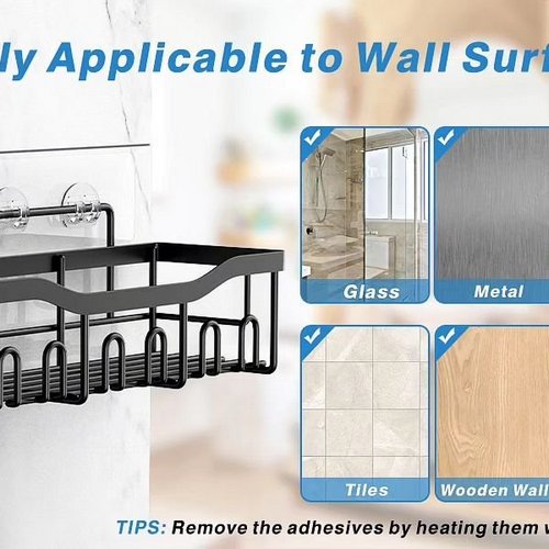 6pcs shower caddy2 6-Piece Shower Caddy Shelf/Bathroom Organizer - Image 4