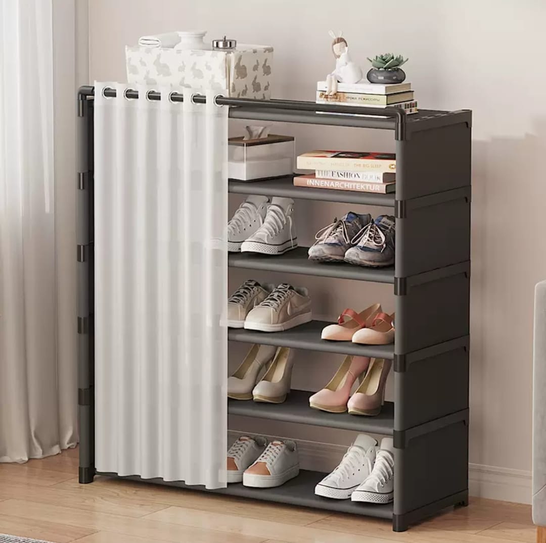 8layer 8-Layer Shoe Rack with Dustproof Cover - Image 1