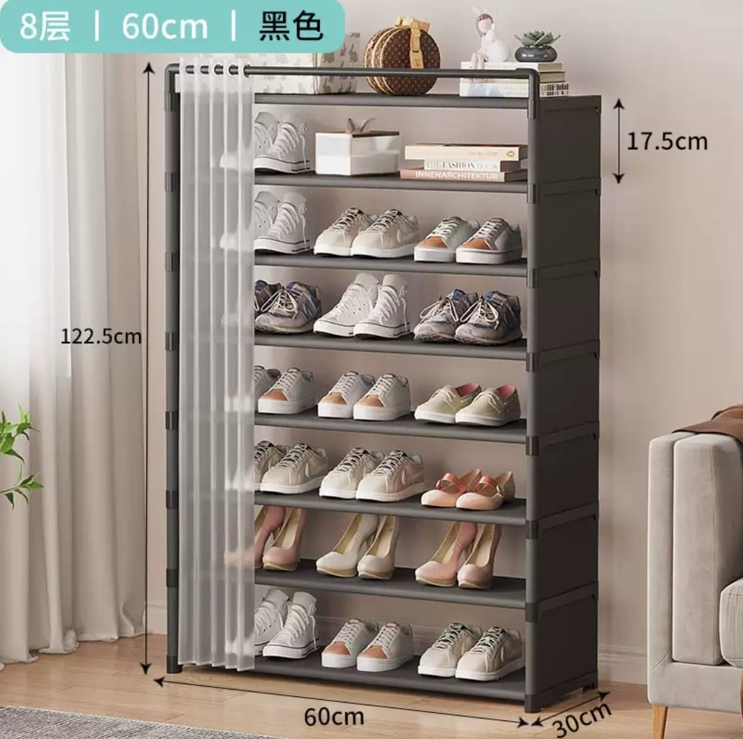 8layer3 8-Layer Shoe Rack with Dustproof Cover - Image 5