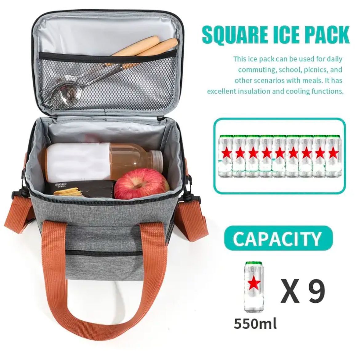 8lunch3 8L Insulated Lunch Bag - Image 5