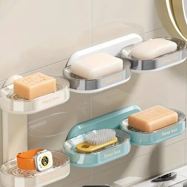 Double-layered soap dish