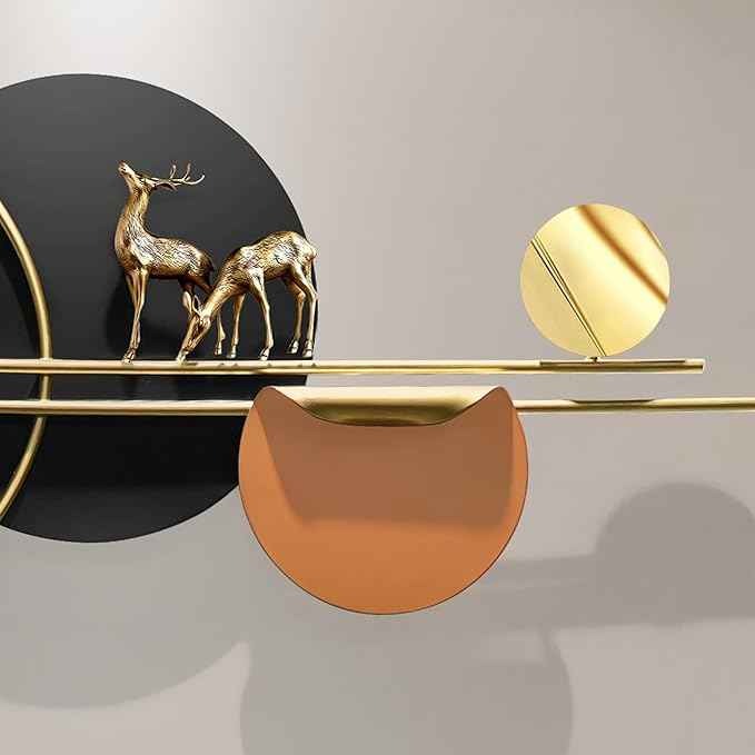 A445c029f2b404b4fab9488be360a498 Deer Design Wall Clock - Image 4