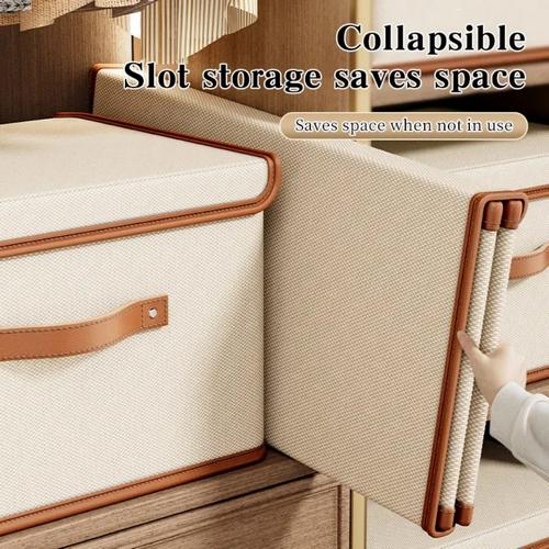 Extra Large Closet Organizer with Lid Beige Extra Large Closet Organizer with Lid - Image 4