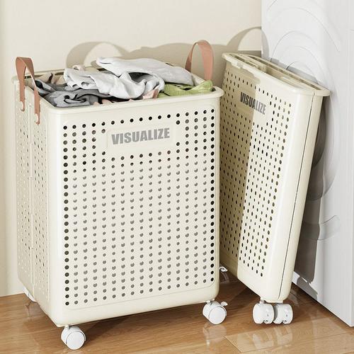 Foldable Multipurpose Hamper basket With Wheels 2 Foldable Multipurpose Hamper Basket with Wheels - Image 3