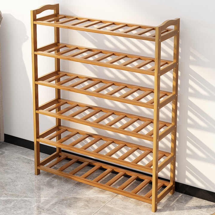 H08ed0f318efd4f28ad721c84732aebc 6 Layer Bamboo shoe rack - Image 2