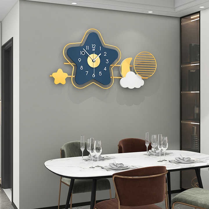 H4d86f9ea07c74061aa8b814082d1bd0 Creative Star Wall Clock - Image 4