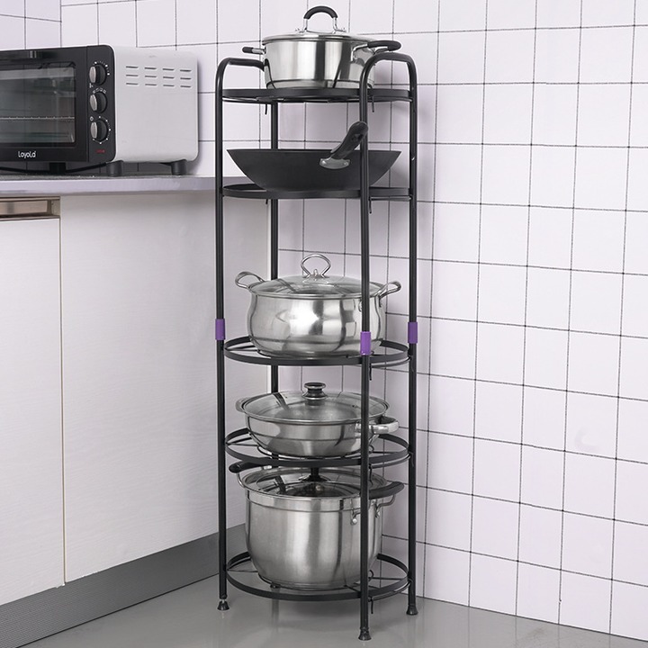 H6384661a62554b61b6477a36fb1708e 5 tier Multifunctional Pot Rack - Image 3