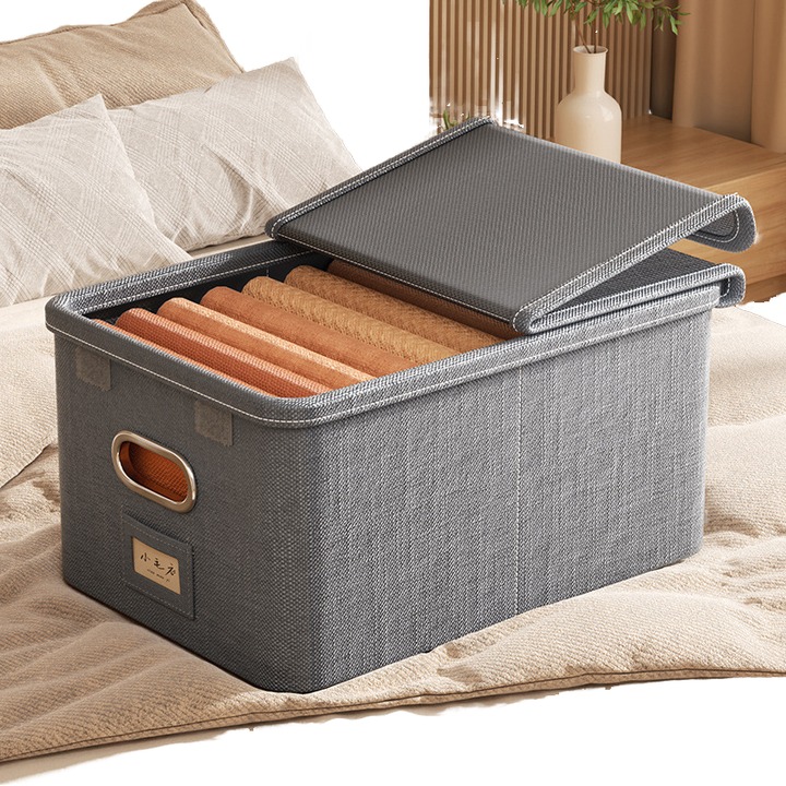 H7bbd6b9d3d964b12b4e62a4d365e5ef Flip Lid Foldable Closet Organizer - Image 1