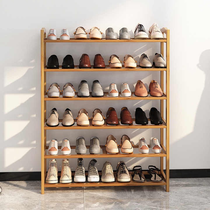 H9e4a67b7159a4e4f81d104b9fd3d962 6 Layer Bamboo shoe rack - Image 3