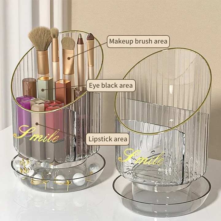 Hc451e783df044f7c806efcdaedd7e18 Rotating makeup brush holder - Image 3