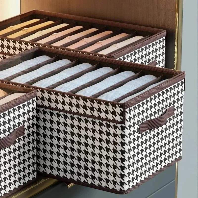 Non-woven 7 Grid Wardrobe 7-Grid Non-Woven Wardrobe Clothes Organizer - Image 6