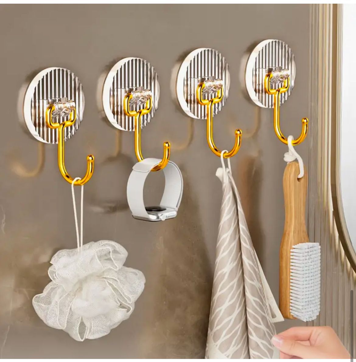 aclyric hooks Set of 5 Golden Acrylic Hooks - Image 6