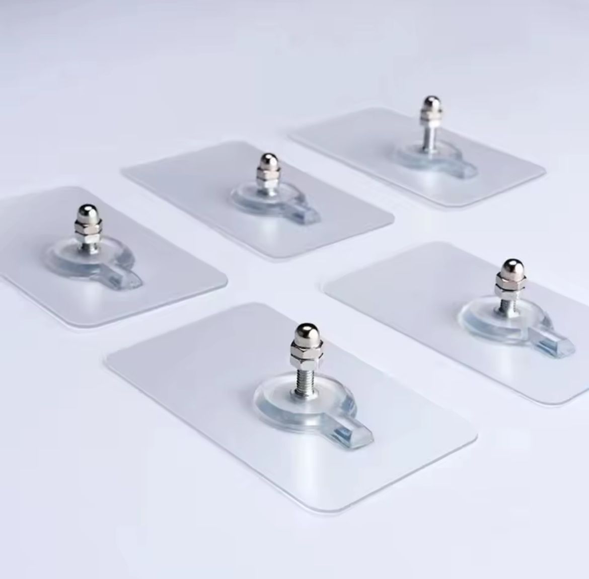 adhesive with hooks3 Self-Adhesive Wall Hooks – 10pcs Set - Image 5