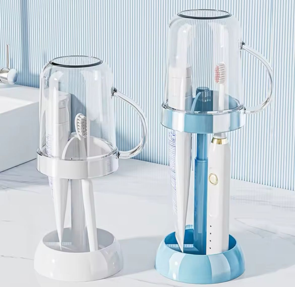 adjustible2 Adjustable Toothbrush Holder with Gargle Cup - Image 4