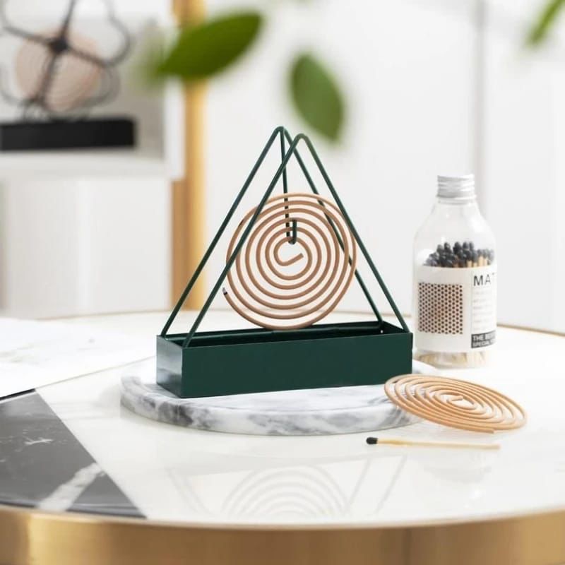 anti2 Anti-scald mosquito coil holder with tray 250 Colour: black and green - Image 4