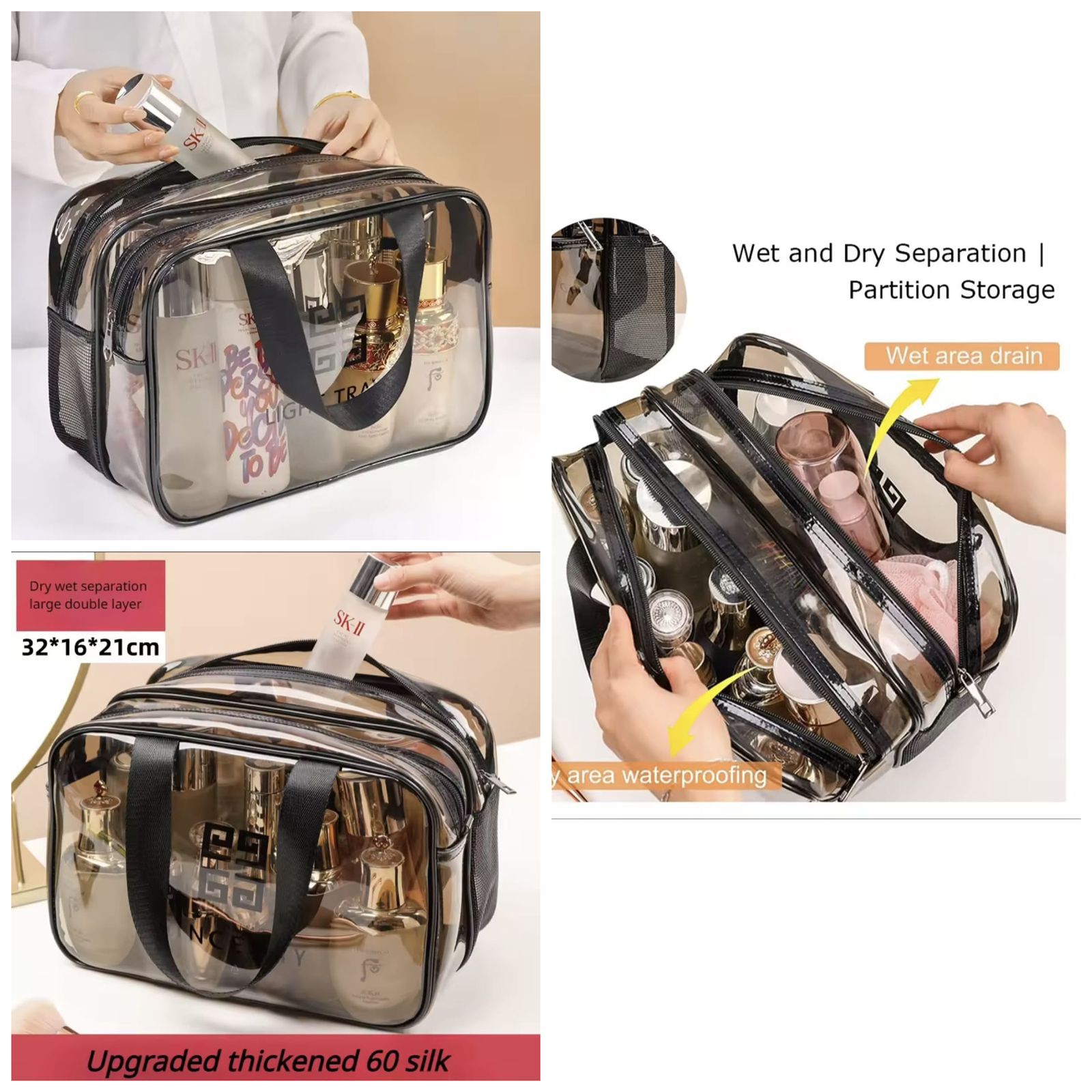 cosmeticbag3 Travel Portable Cosmetic & Toiletries Bag β Large Capacity & Waterproof - Image 5
