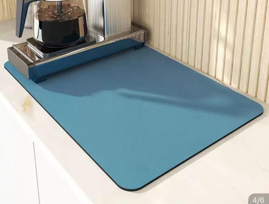 drain mat 4 Super Absorbent Non-Slip Dish Drying Mat - Image 5
