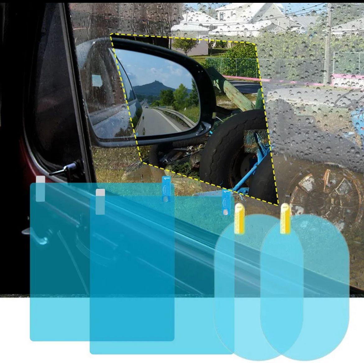 fog1 4pcs Car Window Anti-Fog & Rainproof Protective Film - Image 3