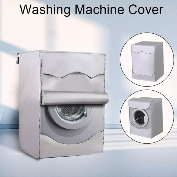 Front Load Washing Machine Cover – Grey/Silver