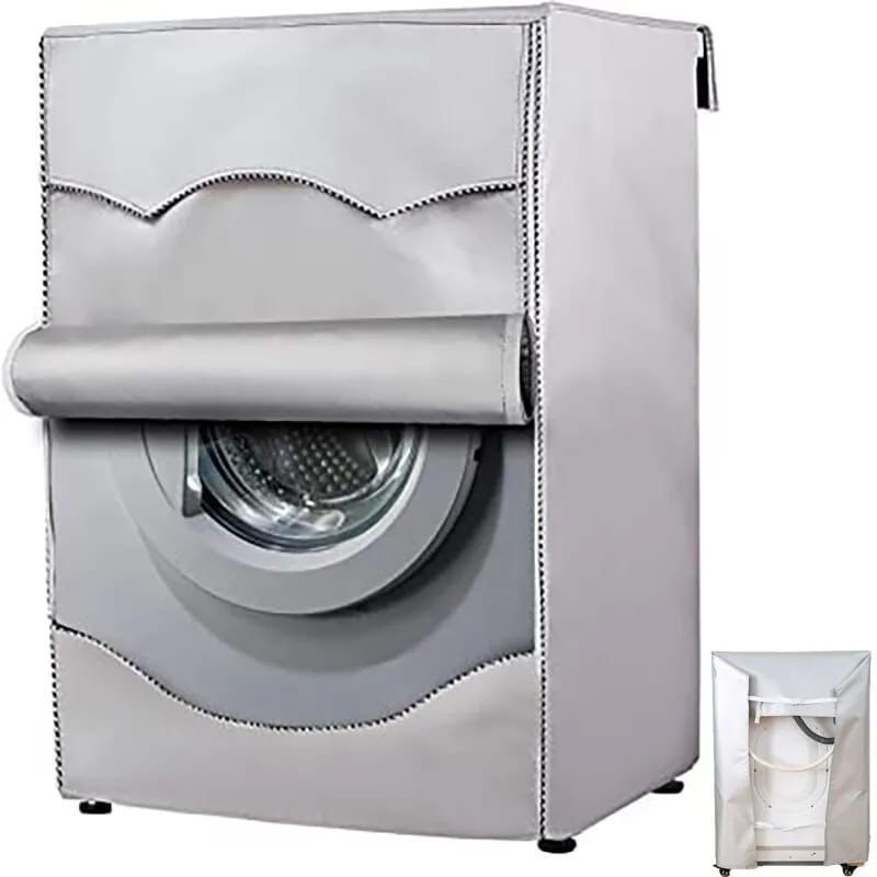 frontload2 Front Load Washing Machine Cover – Grey/Silver - Image 4
