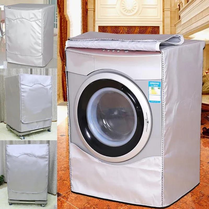 frontload4 Front Load Washing Machine Cover – Grey/Silver - Image 6