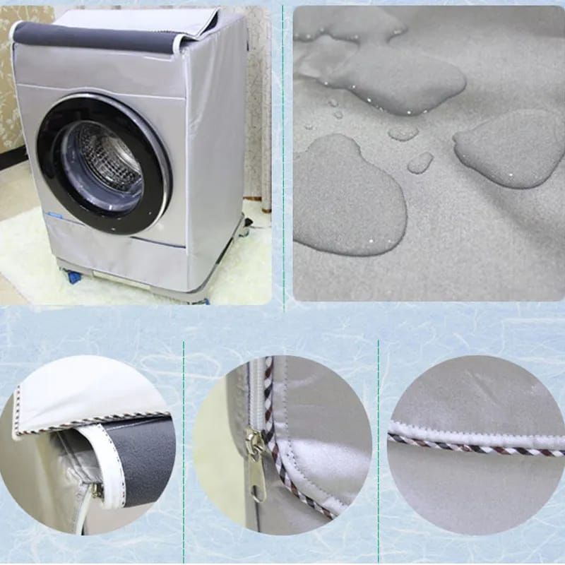 frontload5 Front Load Washing Machine Cover – Grey/Silver - Image 7