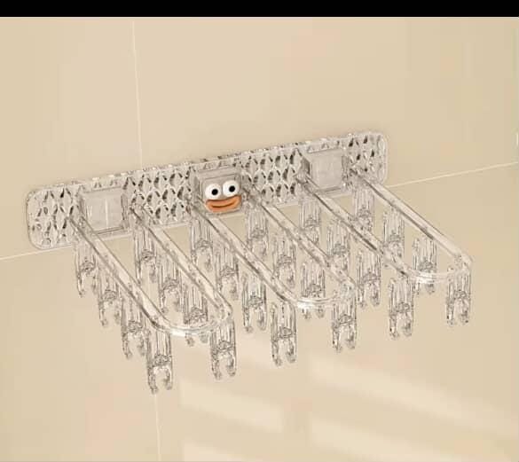 24-Clip Multifunctional Wall Folding Cloth Hanger