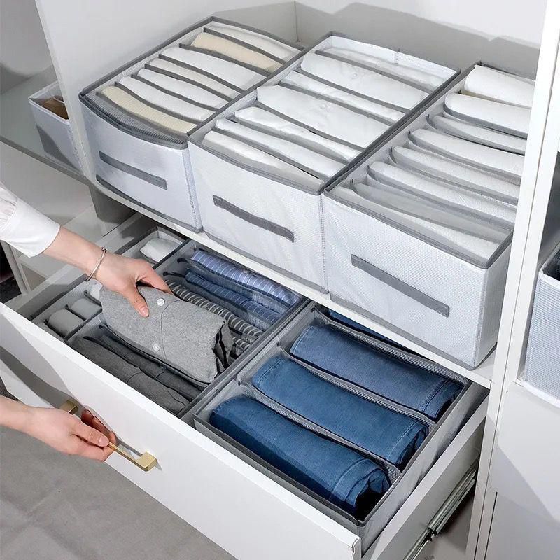 jeans 8-Grid Jeans Compartment Storage Box - Image 1