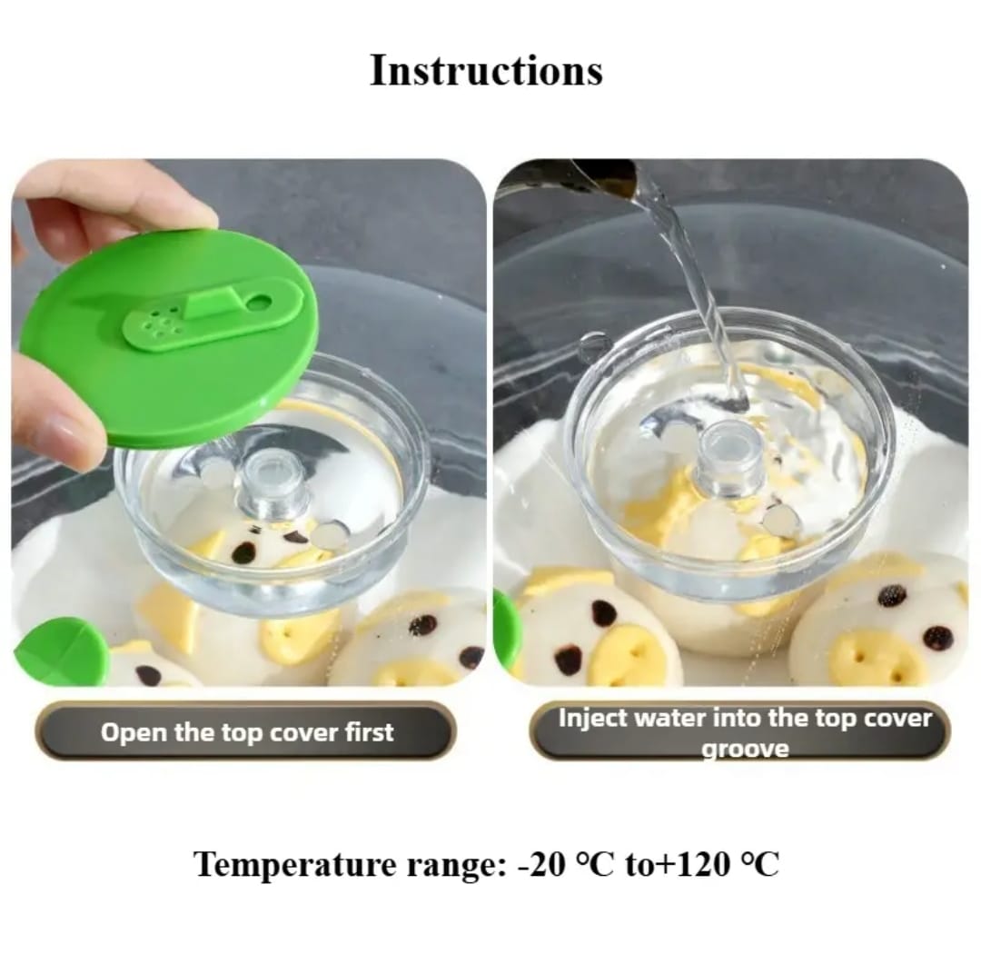 microwavecover2 New Design Big Size Acrylic Microwave Food Cover with Steamer - Image 4