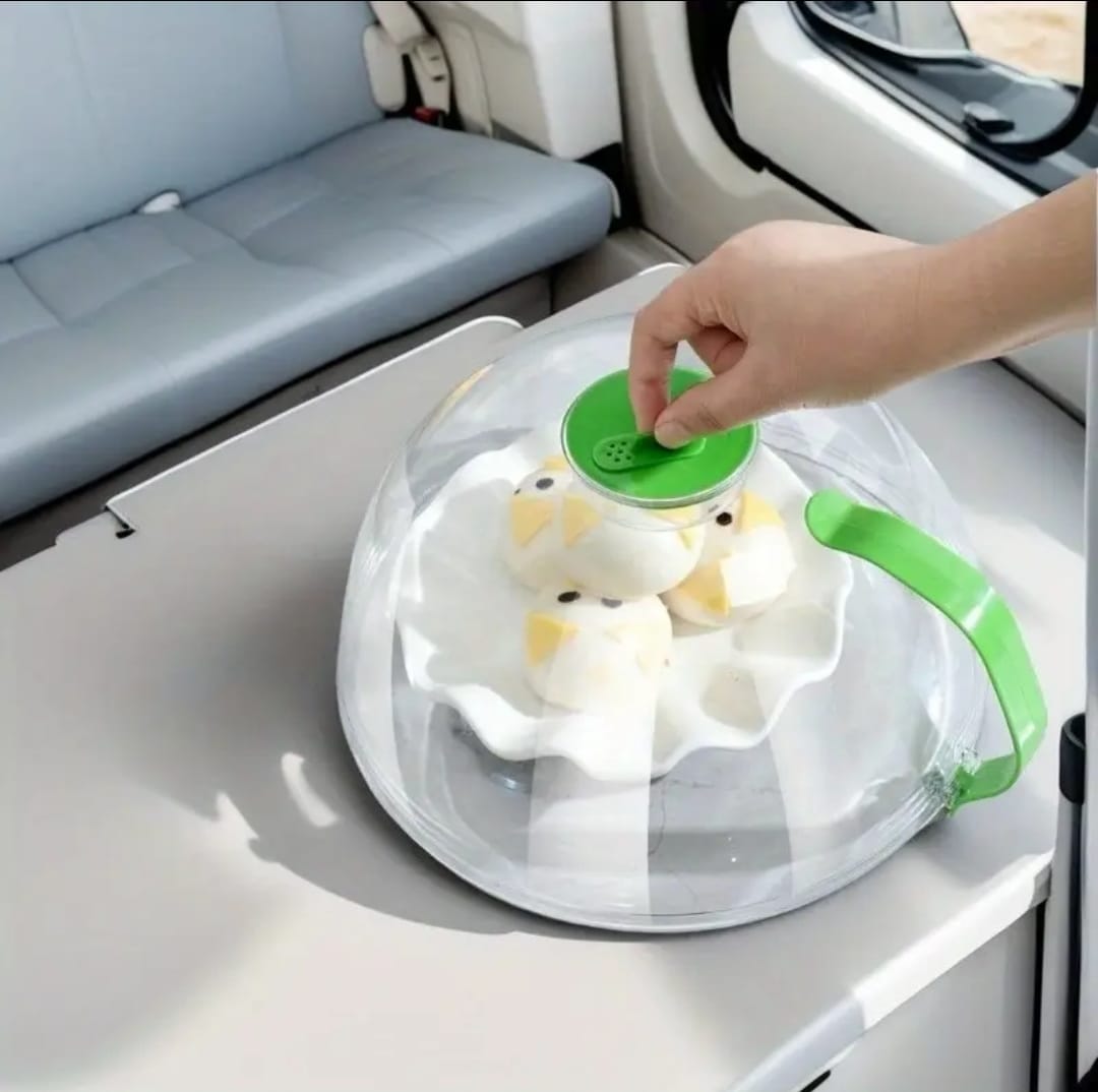 microwavecover3 New Design Big Size Acrylic Microwave Food Cover with Steamer - Image 5