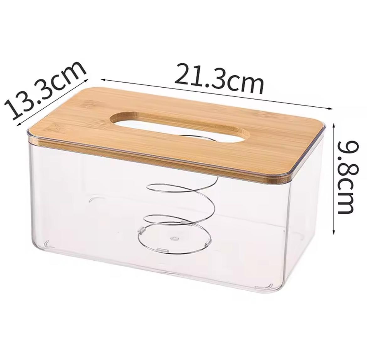nordic3 Nordic Minimalist Tissue Box with Bamboo Lid – Japanese Style Organizer - Image 4