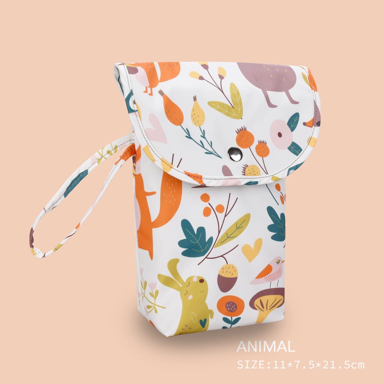 pouch animal Waterproof Diaper Pouch – Stylish & Compact Baby Essentials Organizer - Image 2