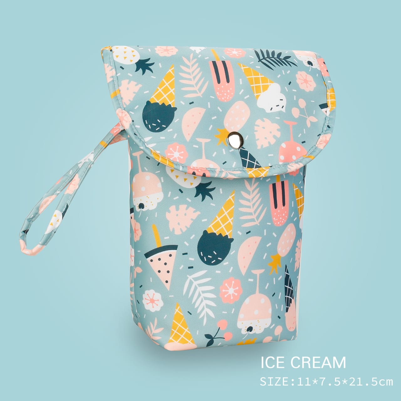 pouch cream Waterproof Diaper Pouch – Stylish & Compact Baby Essentials Organizer - Image 5