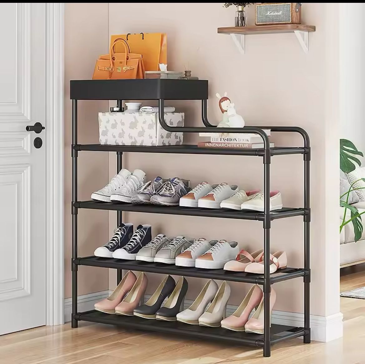 rack Simple Entryway Shoe Rack – Minimalist Shoe Shelf Organizer - Image 1