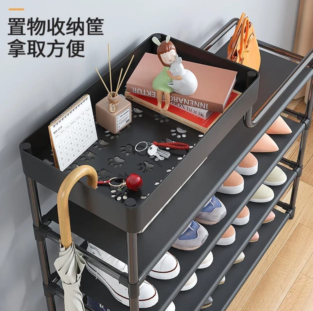 rack4 Simple Entryway Shoe Rack – Minimalist Shoe Shelf Organizer - Image 5