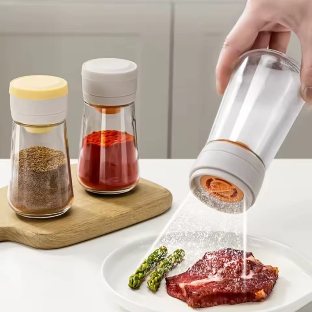 salt Moisture-Proof Glass Salt Shaker with Precise Measure - Image 1