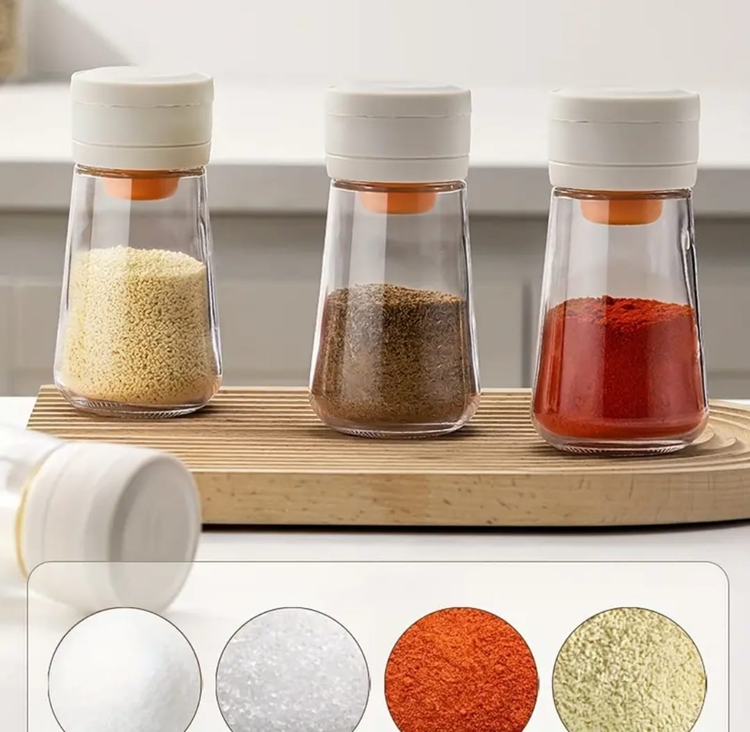 salt2 Moisture-Proof Glass Salt Shaker with Precise Measure - Image 3