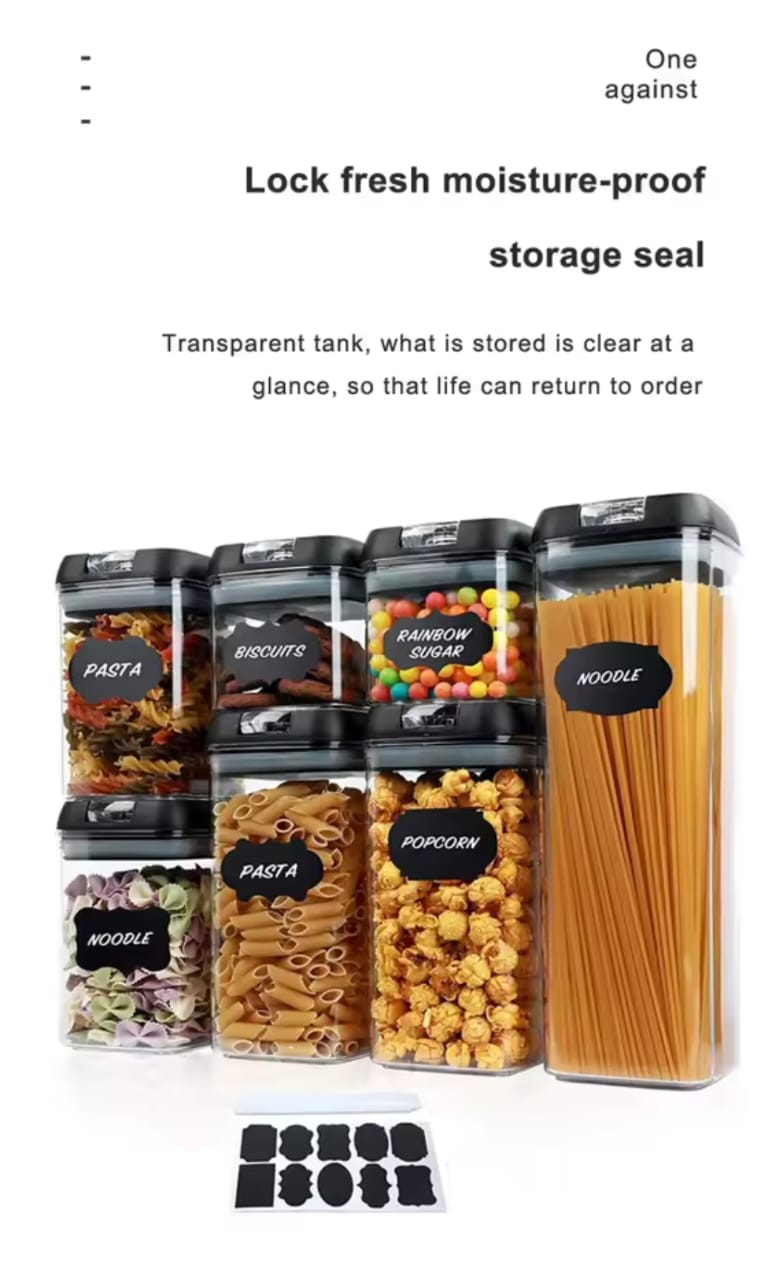 7pcs2 Acrylic 7-Piece Food Storage Container Set - Image 4
