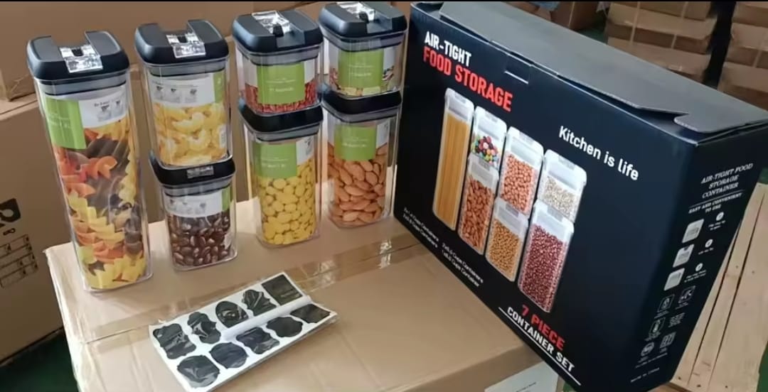 7pcs3 Acrylic 7-Piece Food Storage Container Set - Image 5