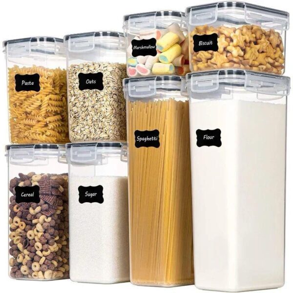 8-Piece Premium Food & Pantry Storage Container Set