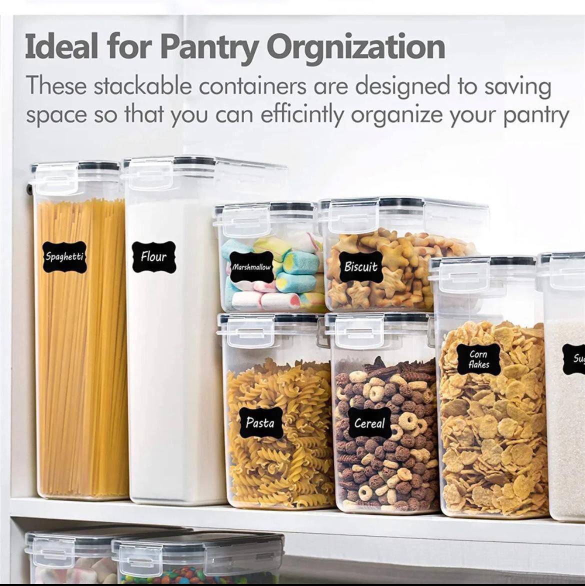 8pcs1 8-Piece Premium Food & Pantry Storage Container Set - Image 3