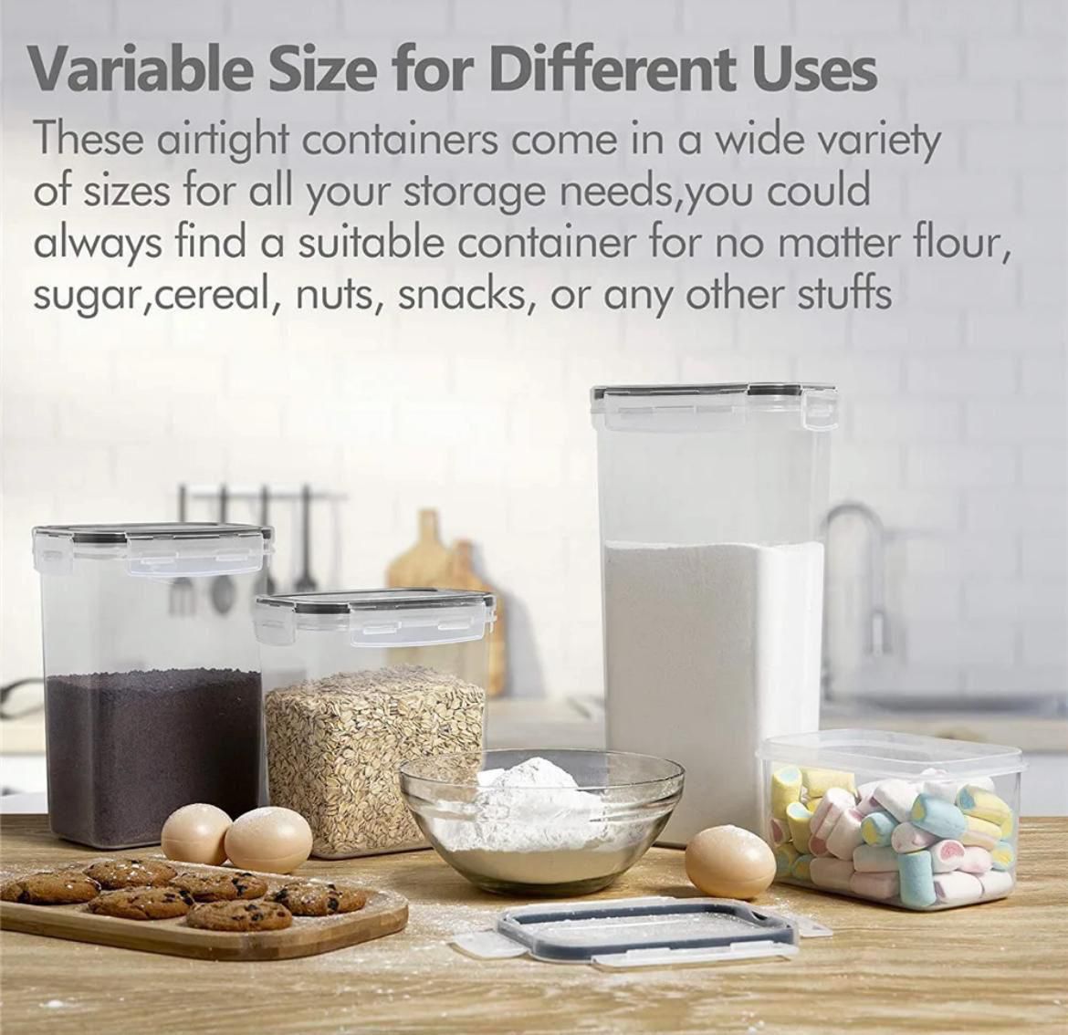 8pcs2 8-Piece Premium Food & Pantry Storage Container Set - Image 4