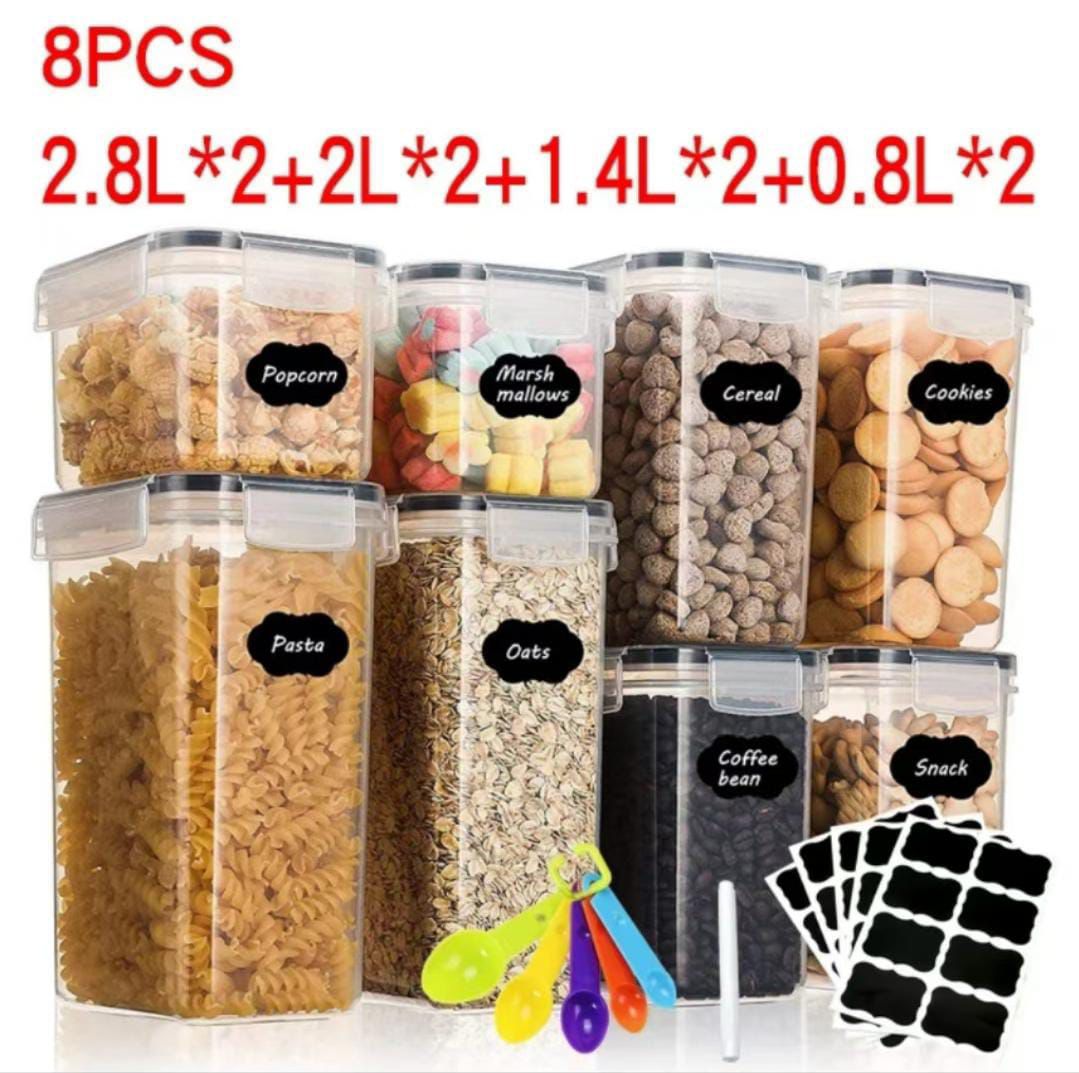8pcs5 8-Piece Premium Food & Pantry Storage Container Set - Image 7