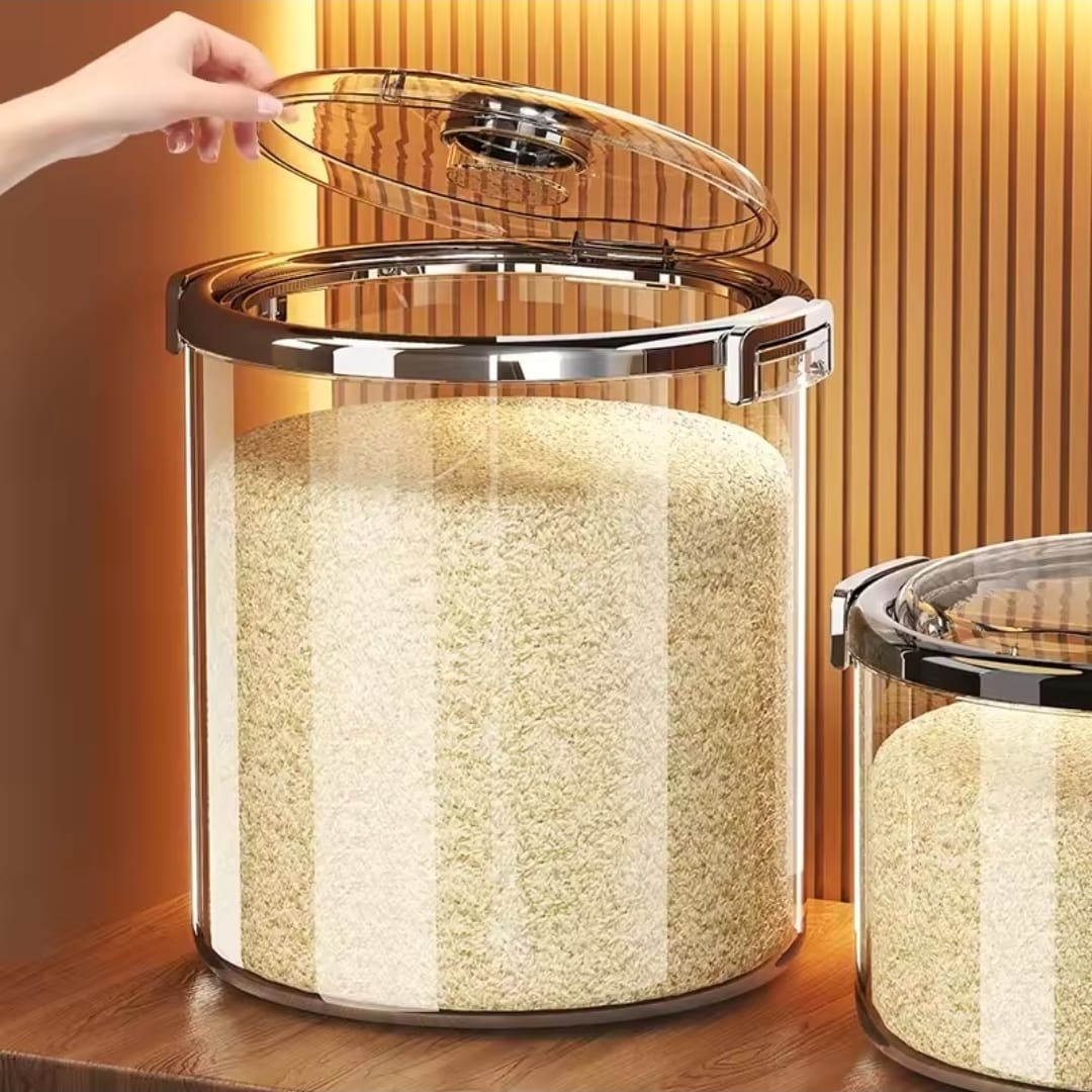 Acrylic Airtight Transparent2 Acrylic Airtight Rice Bucket - Image 4