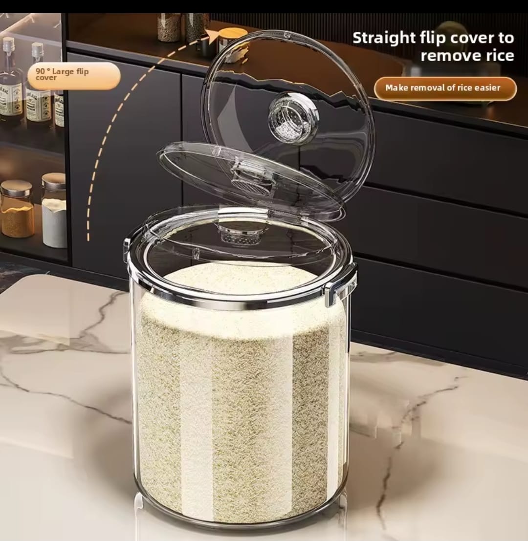 Acrylic Airtight Transparent3 Acrylic Airtight Rice Bucket - Image 5